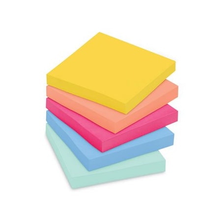 3M Post-it Notes, Super Sticky, 3inx3in, Summer Joy, 12PK 65412SSJOY